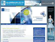 Tablet Screenshot of aluminium-conference.de